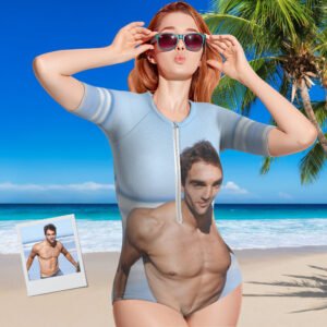 photo-half-sleeve-swimsuit