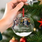 Personalized Photo & Text Glass Christmas Ornament - Printshop4me.au Personalized Photo & Text Glass Christmas Ornament