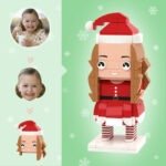 Brick Figures Christmas Dress Girl