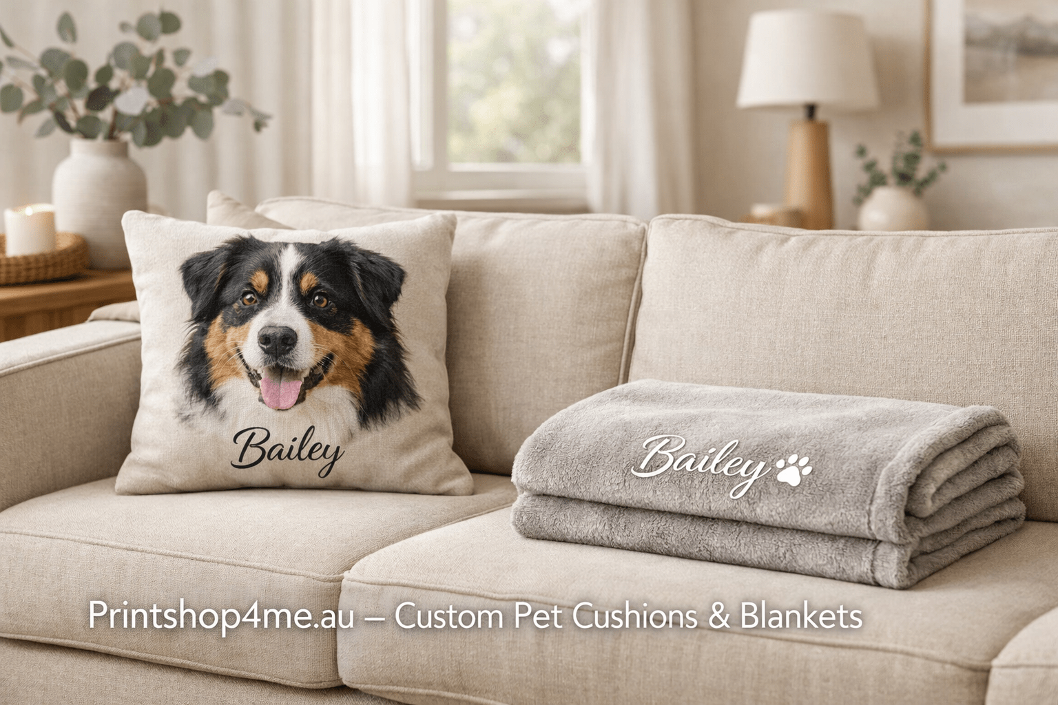 Why Pet Owners Love Custom Pet Cushions & Blankets – Home Décor