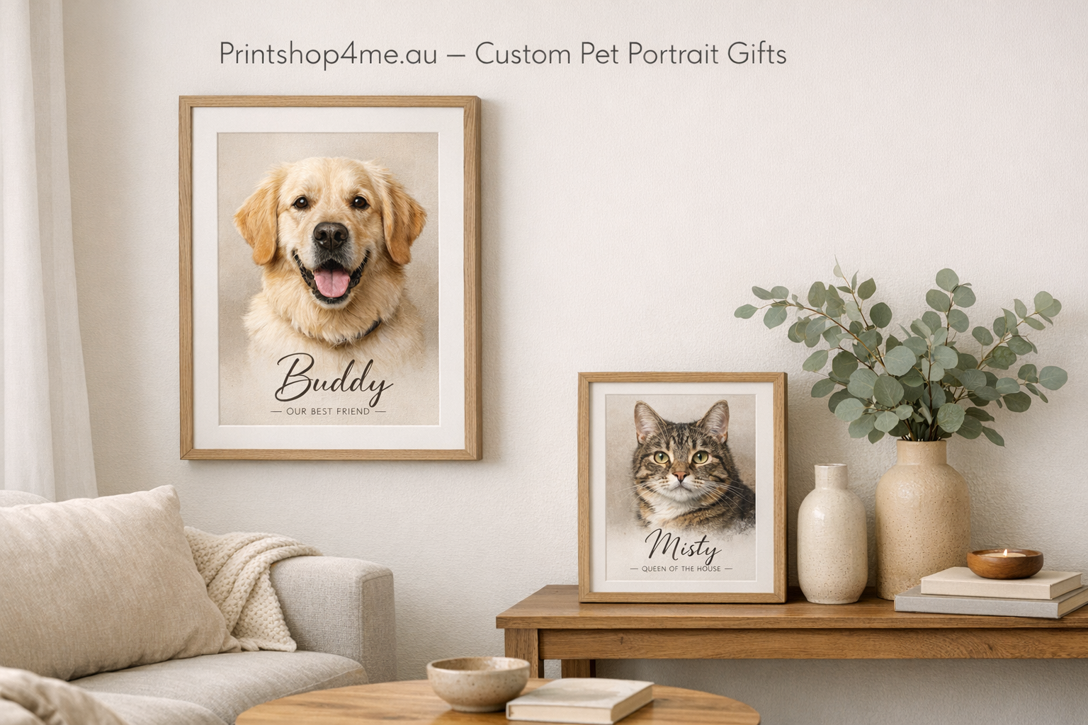 Top Custom Pet Portrait Gifts for Dog & Cat Lovers – Photo Gifts
