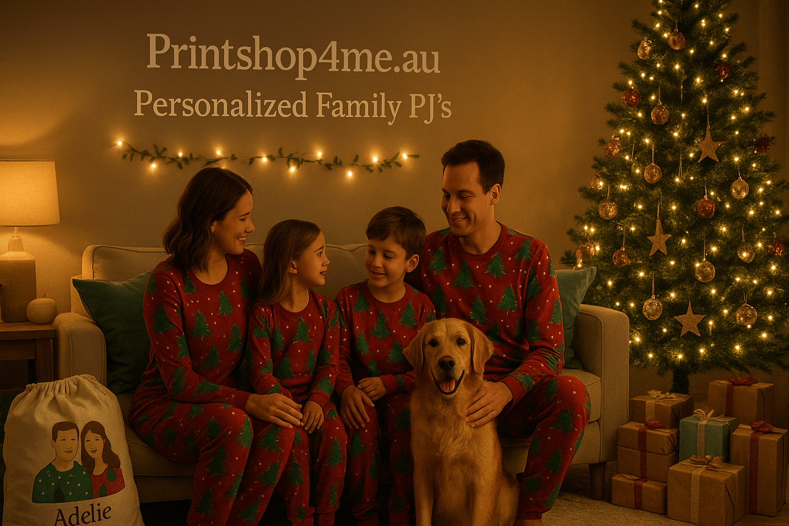 Custom Matching Family Christmas Pyjamas & T-Shirts Australia