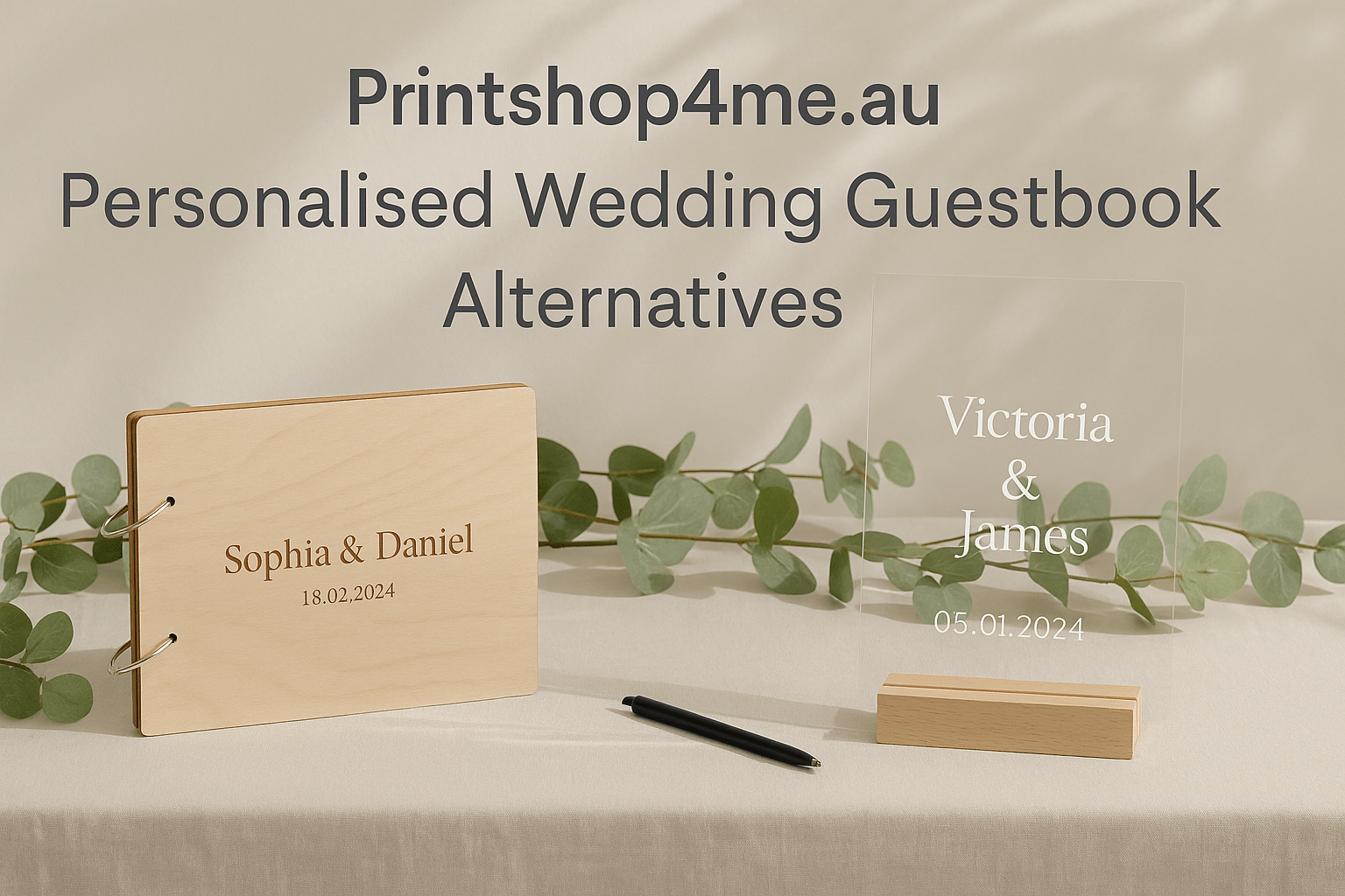Personalised Wedding Guestbook Alternatives – Wood, Acrylic & More – Wedding Accessories