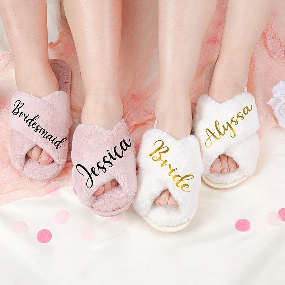 Custom Fluffy Slippers