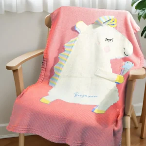 knitted-unicorn-name-blanket