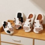 Cartoon Cow Cotton Slippers - Printshop4me.au Cartoon Cow Cotton Slippers