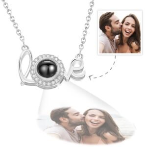 TYNL1120-0jpeg - Printshop4me.au Personalized Love Projection Necklace with Hidden Photo, Silver Crystal Pendant Necklace for Couples, Custom Picture Inside Necklace, Romantic Anniversary Gift for Her, Photo Projection Jewelry Keepsake.