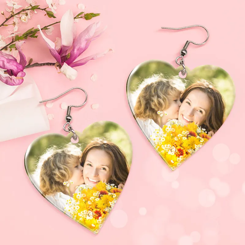 Custom Photo Acrylic Earrings Australia